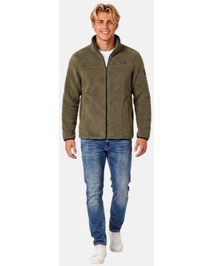 Arctic Seven Fleecejacke Aswarmy Aus Hochwertigem Sherpa-Fleece - Grün