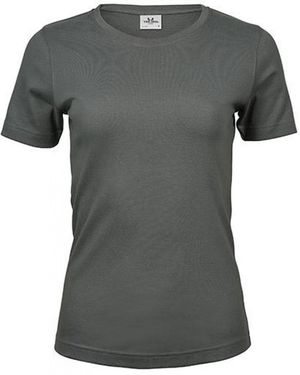 Tee Jays Rundhalsshirt Ladies Interlock T-Shirt - Grau
