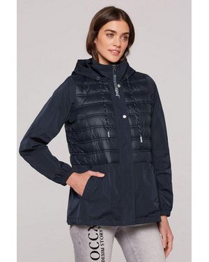 SOCCX Windbreaker Mit Elastikbündchen - Blau