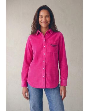STREET ONE STUDIO Langarmbluse Aus Reiner Baumwolle - Pink