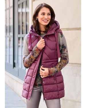 Alba Moda Kurzweste Steppweste - Lila
