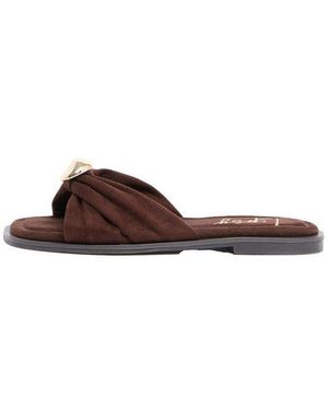 Lipsy Schlupfsandalen Mit Überkreuzten Riemen Sandale - Braun
