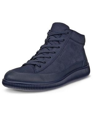 Ecco Soft Zero Schnürstiefelette Outdoorschuh, Schnürboots, Waterproof - Blau