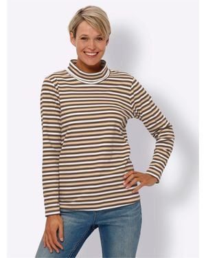 Sieh an! T-Shirt Rollkragenshirt - Grau