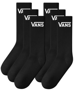 Vans Sportsocken Classic Crew (6-Paar) Für Erwachsene, Sportlicher Stil, Sechs Paar Im Set - Schwarz