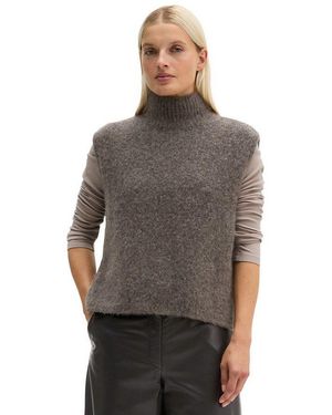 Marc O' Polo Strickpullover Aus Kuscheligem Wolle-Alpakawolle-Mix - Grau