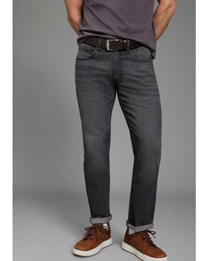 Arizona Gerade Jeans Gerade Geschnittenes Bein, Niedrige Leibhöhe - Grau