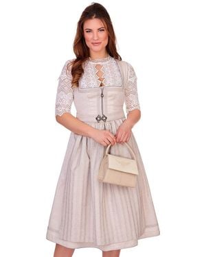 Alpenwahnsinn Midi Dirndl 2tlg. - Pink