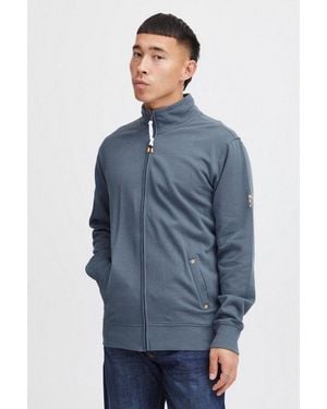 Solid Sweatjacke Sdkarim Sweatjacke Mit Stehkragen - Blau