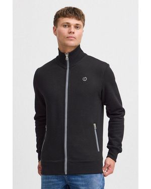 Solid Sweatjacke Sdbenntrack Sweatshirtjacke Mit Stehkragen - Blau