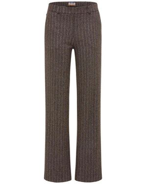RAPHAELA by BRAX Boyfriend-Hose Style Damenpulloverth Flared Jersey: Marlenehose Im Super Slim Fit - Grau
