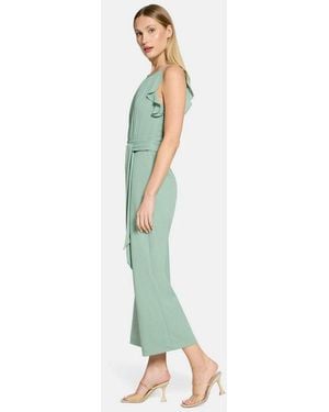 Vera Mont Overall Damen Mit Volant Und Bindegürtel (1-Tlg) Bindeband - Grün