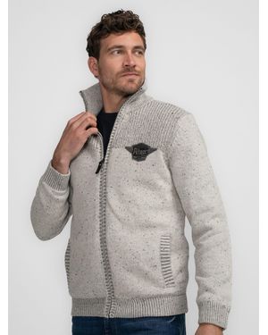Petrol Industries Strickpullover StrickStrickjacke Naukati - Grau