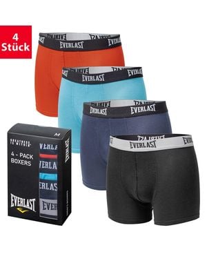 Everlast Boxershorts Unterhosen 4er Pack aus Baumwolle - Blau