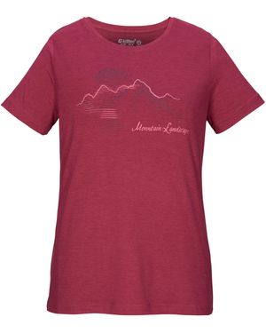Killtec KOS 18 WMN TSHRT Leichtes, schnelltrocknendes T-Shirt mit Stretch und Print - Pink
