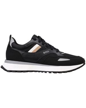 BOSS Herren Sneaker Polyester Jonah Runn Mx N Sneaker - Schwarz