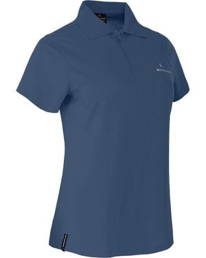Bergson T-Shirt SHONA Funktions Poloshirt, Pique, schnelltrocknend, Normalgrößen, ensign blau