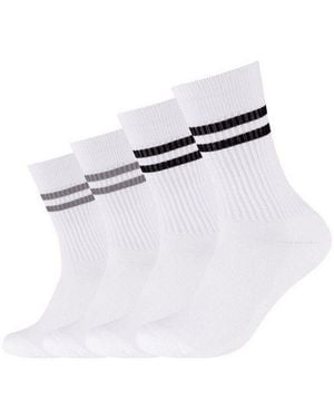 S.oliver Socken (4 Paar) Mit Breitem Rippenbündchen - Weiß