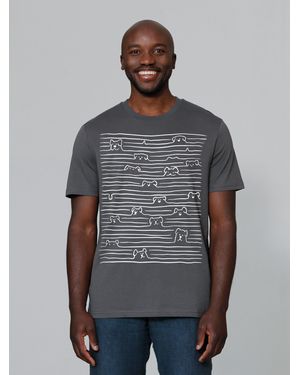 wat? Apparel Wat? Apparel T-Shirt Doodle Dogs - Grau