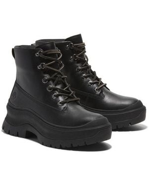 Timberland Roxie Lane Mid Lace Up Boot Schnürstiefelette Winterschuhe, Winterstiefel, Schnürboots, Winterboots - Schwarz