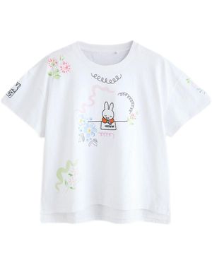 Cath Kidston T-Shirt Miffy Leinenshirt aus 100 % Baumwolle (1-tlg) - Weiß