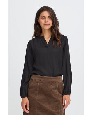 Fransa Langarmbluse Bluse Langarm Frmosana - Schwarz