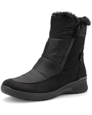 Ara München Winterstiefelette Snowboots, Winterstiefel Mit Gore-Tex Und Schuhweite H (Sehr Weit) - Schwarz