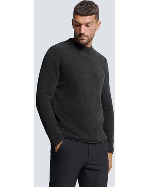 No Excess Rundhalspullover Rundhals-Pullover - Schwarz