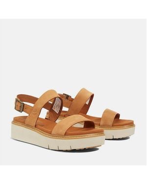 Timberland Safari Dawn Backstrap Sandal Sandale Aus Leder - Mettallic