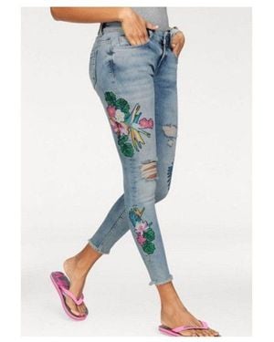 Superdry Skinny-fit-Jeans Blau