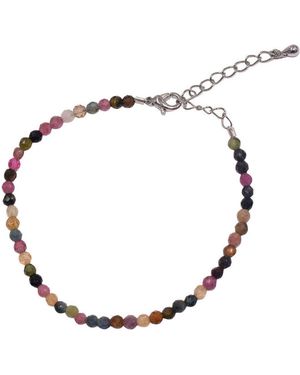 Firetti Armband Schmuck Geschenk Armschmuck Armkette Edelstein Farbstein Turmalin, Mit Turmalin - Mettallic
