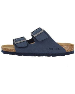 Rohde Alba Pantolette Pantoletten - Blau
