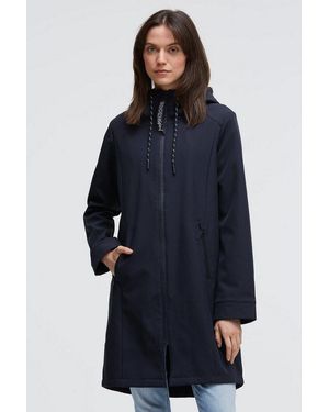SOCCX Softshelljacke Mit Seitlichen Reißverschlusstaschen - Blau