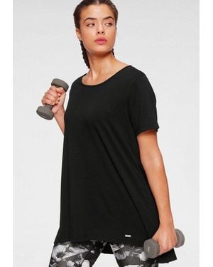 Venice Beach Funktionsshirt Funktionsshirt Kurzarm, Lockere Passform - Schwarz