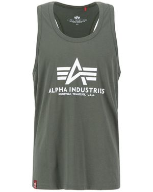 Alpha Industries Muscleshirt Men - Grün