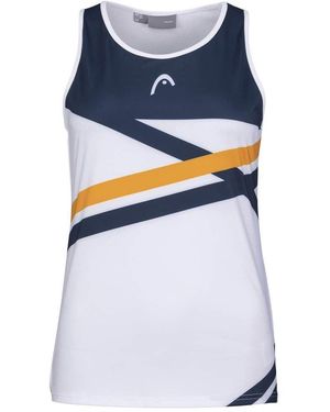 Head Tanktop Tennis-Tank Top Performance weiss/dunkelblau/orange