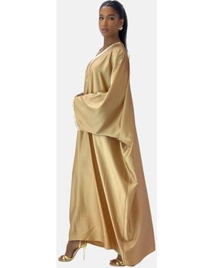 Elara Maxikleid Abaya (1-tlg) - Natur