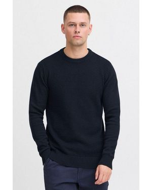 INDICODE Strickpullover Idricardo Strickpulli Aus Grobstrick - Blau