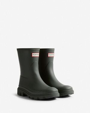 HUNTER Downpour Short Boot Gummistiefel Wasserdicht - Schwarz