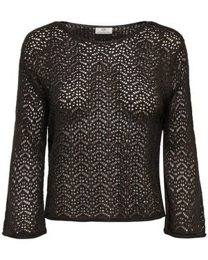 Jdy Strickpullover Mika 3/4 Boat Neck Pullover Knt, Chocolate Torte - Schwarz