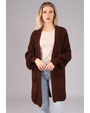 YC Fashion & Style "Herbstlicher -Cardigan – Gemütlicher Strickjacke mit Taschen" Boho - Braun