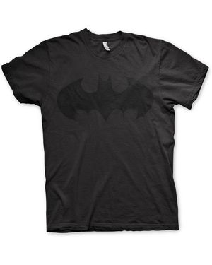 Batman Inked Logo Big Tall T-Shirt - Schwarz