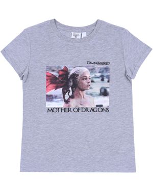 Sarcia.eu Kurzarmshirt Graues T-Shirt "Spiel der Throne" XXS - Blau