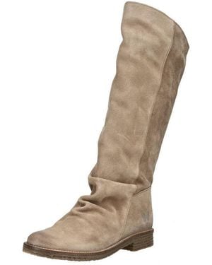 Felmini Stiefel Veloursleder Stiefel - Natur