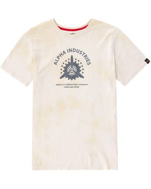 Alpha Industries Men - -Shirts Vintage Aviation T-Shirt - Weiß