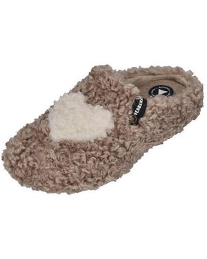 Verbenas York Curly Valentine Hausschuh Camel Crudo - Grau