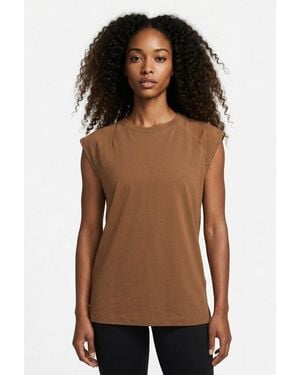 CMP Kurzarmshirt Oversize-Schnitt, Kurzarm, Aus Baumwolle Und Polyester - Braun