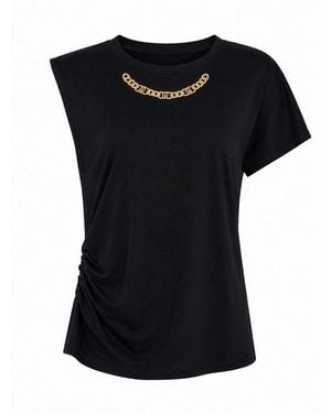 Liu Jo Kurzarmshirt Ecs T-Shirt Moda - Schwarz