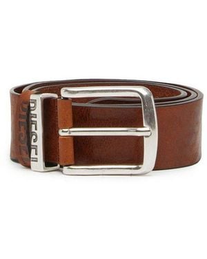 DIESEL Ledergürtel Herren Gürtel Leder B-Visible - Schwarz