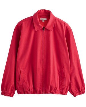 Next Hemdjacke Harrington-Jacke Aus Twill (1-St) - Rot